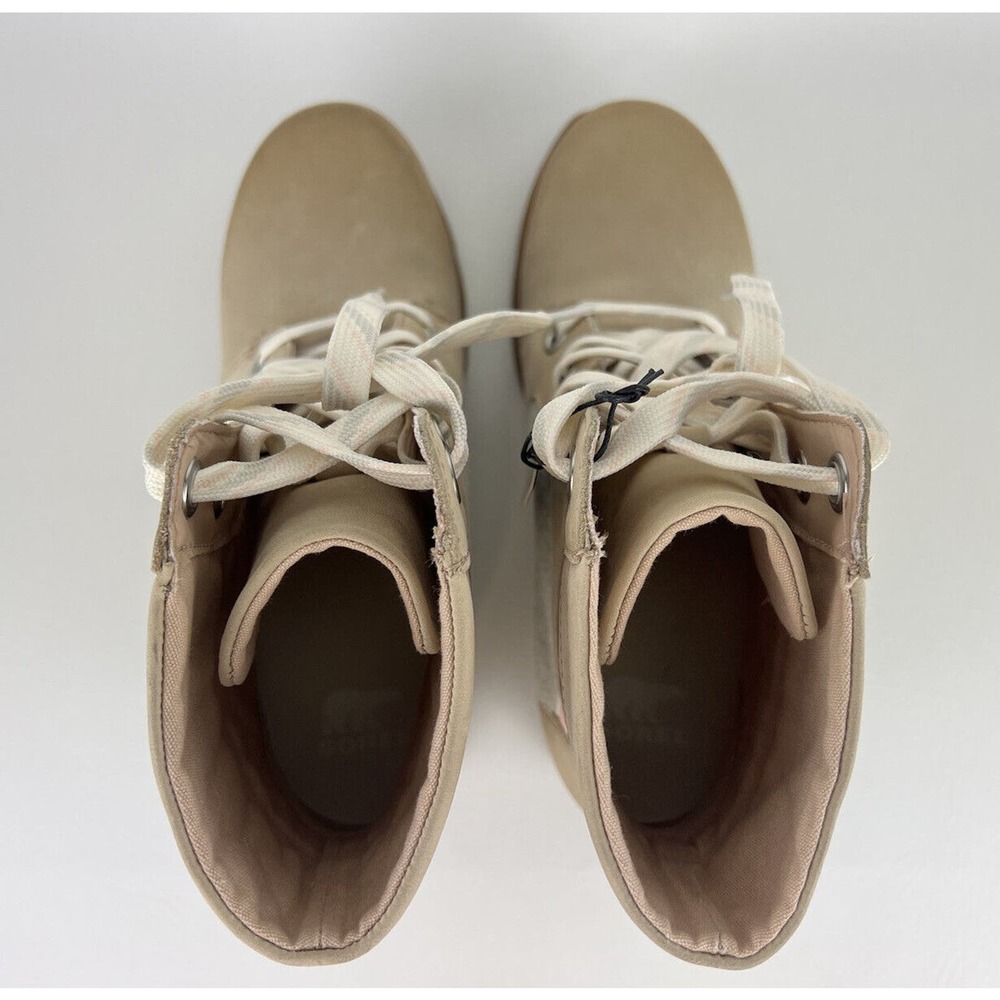 Sorel Women Boots Joan of Arctic Lexie III Wedge Natural Tan Size 9.5 - Picture 5 of 16